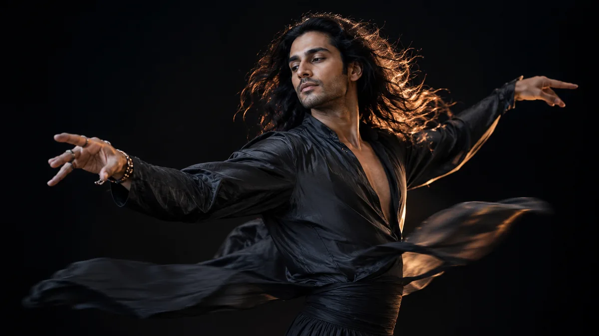 Motion control video rendered at 1080p showing crisp hands and fabric detail on a dancing character